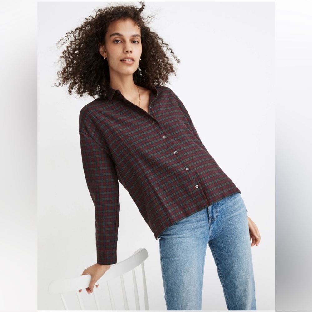 Madewell Westlake Shirt in Pfeiffer Plaid – Slubby Holiday Plaid